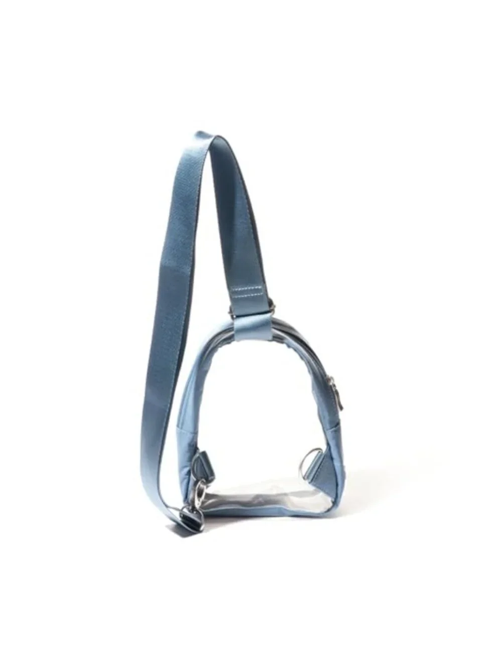 Clear Sling Crossbody Bag Water-Resistant Adjustable Stadium Bag Nylon